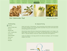 Tablet Screenshot of kruiden.hetbewustepad.nl